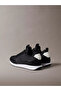 Men's Flat Comfortable Sole Laced Ck Text Patterned Leather Black2 Sneaker - 5