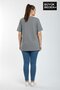 Women's Plus Size Capri Island Printed 3Xl-6Xl Crew Neck T-Shirt Spr26Btsk510-14 - 3