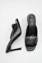 Women's Accessory Detailed Heeled Sandals Black Yanki - 5