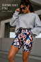 Shorts Leggings Women's Lycra, High Waist Gathering Effect Special Printed Seamless Stretchy - 6