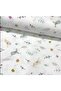 100% Cotton Ranforce; Elastic Baby Bed Sheet - Bird Patterned (70X120X15)(60X110X20) Park Bed Sheet - 3