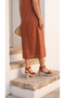 Women's Suede Look Cross-Strapped Buckle Thick-Heeled Platform Sandals - 6