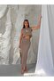 Premium Woven Fabric Crop Blouse and Midi Skirt Two-Piece Set - 4