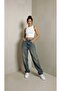 Baggy Casual Pucket Jean Green Washed Jean - 2