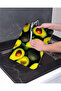 2-Piece Avocado Glass Cutting Board and Presentation Tray 4mm 25X35 - 3