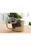 Stonware Çiçek Kabartmalı Mug - 5