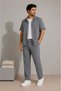Premium Crepe Fabric Short Sleeve Shirt - Trouser Set Lycra Unisex Women's Men's Set - 4