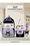 Masterpack Kuromi̇ Primary School Bag, Lunch Box, Pencil Case, Water Bottle & Flask