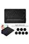 Galaxy Tab S7 FE Keyboard Case 12.4" 2021, Wireless Detachable Keyboard + Folio Smart PU Case Cover Auto Sleep/Wake Magnetic for Samsung Galaxy Tab S7 FE 2021 (SM-T730/T736B) (Black) - 3