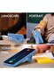 iPhone 16 Pro Max Sky Blue Silicone Magnetic Case with Kickstand, Hand Strap & Multi-Stand Features - 2