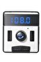 Bluetooth Car FM Transmitter with Fast Dual USB charger Hands free calling, Black, DZ- 595KWD - 2