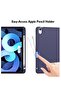Slim Stand Case for iPad Air 13-Inch M2 (2024) - Navy Blue, Smart Shell with Touch ID Support, Auto Wake/Sleep & Translucent Back - 3