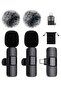 Wireless Lavalier Microphone with Charging Case, One-Click Noise Reduction, 48KHz 24Bit, 650ft Range, 20H Battery - 2