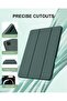 Green Tri-Fold PU Leather Case for iPad Pro 11-inch (M4) 2024 – Smart Tablet Cover with Multi-Angle Stand - 5