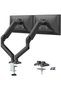 Dual Monitor Mount Stand, Adjustable Monitor Stand, Articulating Gas Spring Monitor Arm
