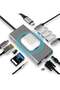 13-in-1 USB C Docking Station with Wireless Charging, 4K HDMI, VGA, USB 3.0, USB C, Ethernet