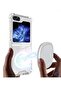 Samsung Galaxy Z Flip 6 Case Cover – Transparent Shockproof Protection, Yellowing Resistant, Magnetic Phone Case
