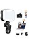 60 LED Portable Selfie Light Rechargeable Clip-On Phone Light USB-C Fast Charging 3 Light Modes 3000-6500K 10 Brightness Levels - 3