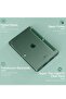 iPad 10.2 Case for 9th/8th/7th Generation (2021/2020/2019) - Slim Translucent Hard PC Protective Smart Cover with Stand - Dark Green - 5