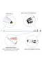 Active Stylus Pen White/Black 1.45mm fine Tip for iPad Apple iPhone Samsung Tablets - 2
