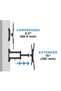 Full Motion TV Wall Mount Monitor Wall Bracket with Swivel & Articulating Tilt Arm, Fits up to 55 Inch Lcd Led Oled Flat Screens up to 66 lbs/Vesa 400x400 - 7
