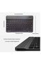 Arabic and English Bluetooth Keyboard and Mouse Combo, Ultra-Slim Portable Compact Wireless Mouse Keyboard Set - 3