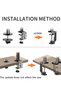 Screen Stand for Desk, Dual Monitor Arm Desk Mount, Desk Mounted Monitor Arm for 13-27 inch TV LED LCD - 4