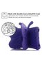 iPad 10.2 Case for Kids, 3D Cute Cartoon Butterfly Cover Non-Toxic EVA Foam - Purple - 4