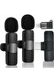 Professional Wireless Lavalier Microphone (2 Pcs) for USB-C, IPhone, Smartphones, IPads, Macs, Android