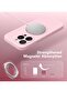 iPhone 15 Pro Max Silicone Case, MagSafe, Camera Protection, 2X Screen Protectors, Slim, Chalk Pink - 4