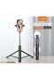 Live-K9 Pro 1700mm Live Broadcast Stand – Adjustable Tripod Phone Holder with Ring Light Mount - 6
