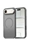 iPhone Air 5G 2025 Hard Silicone Hybrid Translucent Case | Slim Stylish Magnetic MagSafe Compatible Shockproof Protective Phone Cover (MCMPMN) – Grey