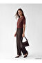 Esvab • Modern & Distinctive Zero Roba Collar Embroidered Women's T-Shirt - 2