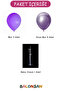Purple Chrome Purple 7 Balloons Balloon Stand for 7 Balloons - 2