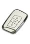 Volkswagen Passat B8 Skoda Superb Kodiaq Compatible Smart Key Case Cover Auto Keychain White Silver - 2