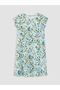 Lcw Grace Blue Crew Neck Floral Dress - 5