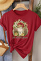 I' m Feline Good Cat Printed Women's Cotton T-Shirt