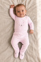 Newborn Organic Cotton Rabbit Printed 2-Piece Baby Set with Side Snap Booties - 7