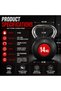 14KG Rubber Coated Kettlebell with Chrome Handle | Premium Strength Training Weight for Functional Fitness, Home Gym, Cross Training & Full Body Workouts - 6