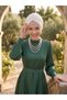 Twisted Agraf Lined Ecru Ready-To-Wear Turban Hijab Bonnet Suitable for Medical Use Evening Dress - 8