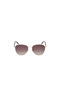 Shiny Pale Gold Uv400 Metal Unisex Sunglasses - 2