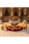 Silver & Gold Stainless Steel Footed Candy Bowl | 25×20 cm | Etched Floral Design - 2