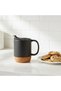 Ceramic Coffee Mug Travel Mug With Insulated Cork Bottom and Lid 12 oz Pack of 2 - 2