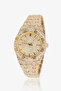 Stoned Iced Out Men's Watch Gold Color - 3
