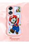Oppo A60 Compatible Case Camera Protector Pink Silicone Couple Phone Case Mario Pattern - 2