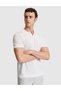 Ecru Slim Fit Apaş Collar Knitwear T-Shirt 50324073-Vr019 - 3
