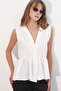 Bdart V-Neck Buttoned Sleeveless Blouse - 4