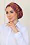 شال من قماش ساندي فاخر مع نمط مطرز وحشوة مبطنة من الخارج