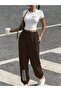 Women's Milano Stripe Printed Baby Tee Combed Cotton Crop Top and Sweatpants - Two-Piece Tracksuit Set