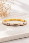 Women's 1 Piece Colorful Enamel Flower Patterned Gold Color Handcuff Bracelet Elegant Daily Stylish - 2